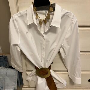 NWT Gorgeous Hinson Wu shirt bought from upscale store. Wrong size. Great deal.